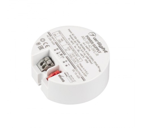 Блок питания ARJ-SP-42-PFC-R (42W, 15-42V, 0.9-1A) (Arlight, IP20 Пластик, 5 лет)  048775  Arlight