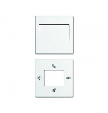 Центральная накладка, solo/future/carat, цвет белый матовый (рамка см. прайс лист ЭУИ BJE)  8300-0-0219   2CKA008300A0219  ABB