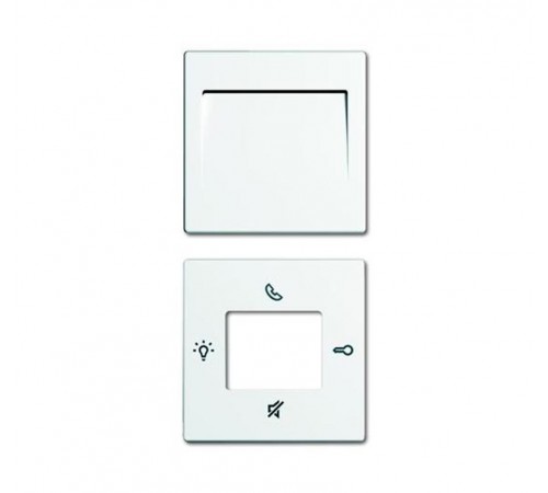 Центральная накладка, solo/future/carat, цвет белый матовый (рамка см. прайс лист ЭУИ BJE)  8300-0-0219   2CKA008300A0219  ABB