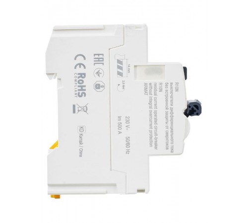 Выключатель дифференциальный (УЗО) R10N 2P 40А 30мА тип AC ARMAT  AR-R10N-2-040C030  IEK