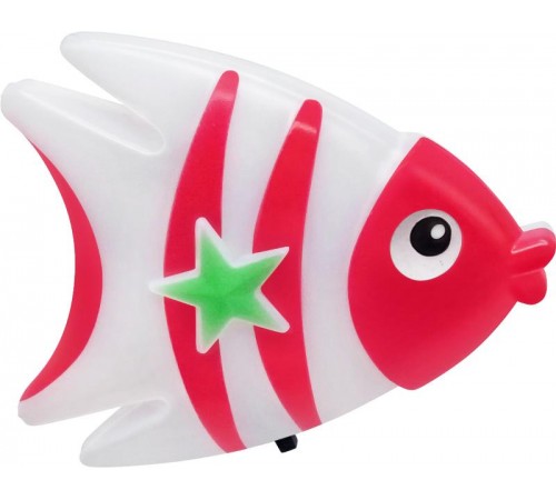 Ночник светодиодный NLA 05-FR РЫБКА красная с выключателем 230В  4690612029047  IN HOME