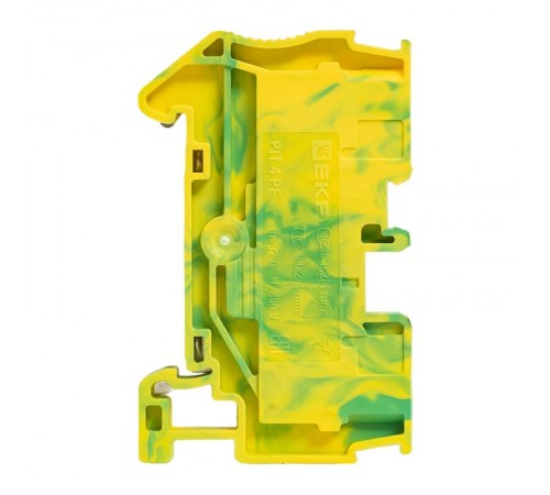 Клеммная колодка пружинная 4 Push-in земля PIT-4-pe  EKF