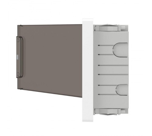 Щиток 12 мод встраиваемый для полых стен FRAME, белый, с тонированной  дверцей, с 2 шинами PEN на 6 и 8 отв.  F12B3WD  DKC