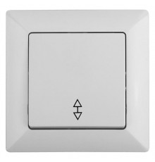 Переключатель Intro Solo 4-103-01 одноклавишный 10А-250В, IP20, СУ, белый  Б0053575  Intro