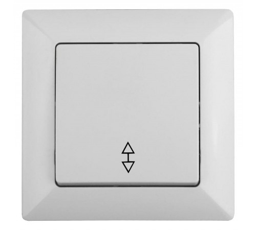 Переключатель Intro Solo 4-103-01 одноклавишный 10А-250В, IP20, СУ, белый  Б0053575  Intro