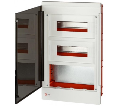 Корпус пластиковый встраиваемый  MULTIBOX со слаботочным отсеком 24 модуля IP40 белый   Б0059317  ЭРА