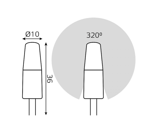 Лампа светодиодная LED 2Вт G4 AC220-240В 4100К  107707202  Gauss