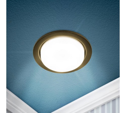 Cветильник встраиваемый под лампу GX53 KL70 SBK черный матовый  Б0057476  ЭРА