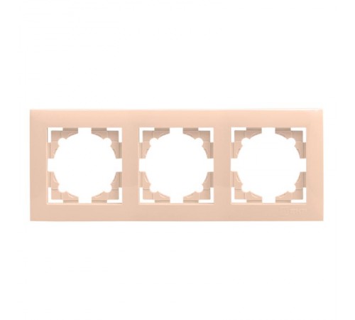 Валенсия рамка 3-местная кремовая EKF PROxima   EWM-G-303-20   EKF