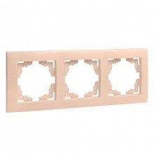 Валенсия рамка 3-местная кремовая EKF PROxima   EWM-G-303-20   EKF