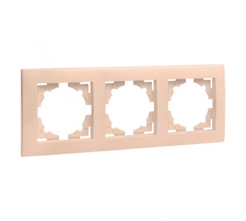 Валенсия рамка 3-местная кремовая EKF PROxima   EWM-G-303-20   EKF