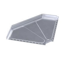 Угол горизонтальный 90 градусов Стандарт INOX (AISI 316) 600х50  PR16.3542  Промрукав