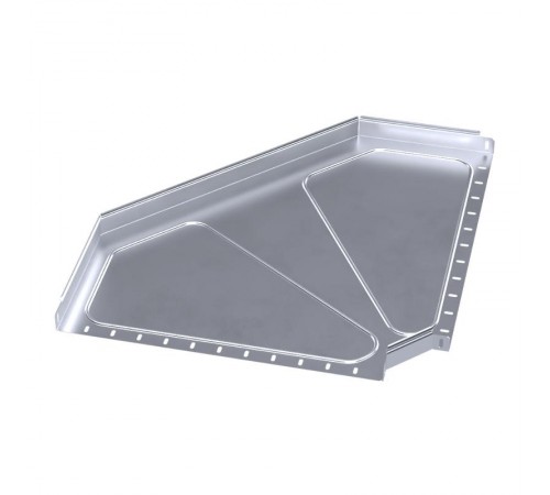 Угол горизонтальный 90 градусов Стандарт INOX (AISI 316) 600х50  PR16.3542  Промрукав