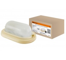 Светильник пылевлагозащищенный под лампу для ЖКХ НПБ1201 сосна овал 100Вт IP54  SQ0303-0428  TDM