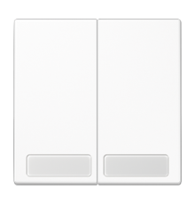 Клавиши для сдвоенных выключателей с полем для надписи; белые  LS995NAWW  Jung