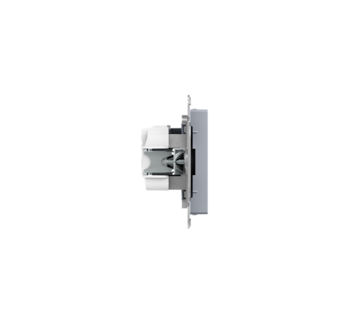 Механизм розетки, 16А, без заземления, без шторок, алюминий Эпика EKF  UP1-SOA-100  EKF