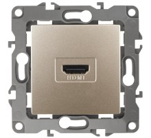Розетка HDMI 12-3114-04  ,  шампань  Б0027484  ЭРА