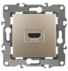 Розетка HDMI 12-3114-04  ,  шампань  Б0027484  ЭРА