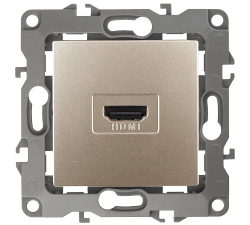 Розетка HDMI 12-3114-04  ,  шампань  Б0027484  ЭРА