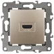 Розетка HDMI 12-3114-04  ,  шампань  Б0027484  ЭРА