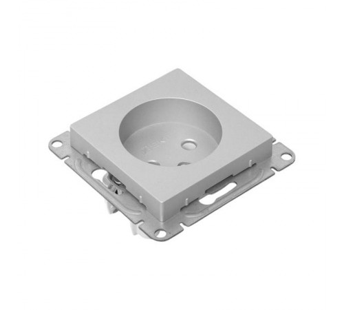 Механизм розетки, 16А, без заземления, без шторок, алюминий Эпика EKF  UP1-SOA-100  EKF