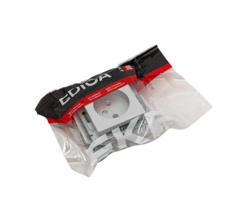 Механизм розетки, 16А, без заземления, без шторок, алюминий Эпика EKF  UP1-SOA-100  EKF