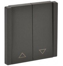 FORTE&PIANO Выключатель жалюзи 10А FP311 серый  FP-V15-0-10-1-K03  IEK