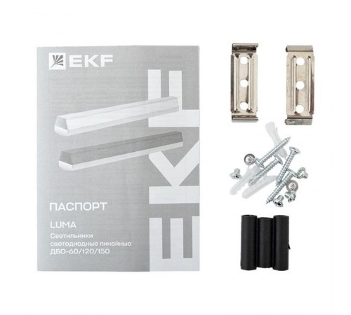 Светильник светодиодный линейный ДБО-120 черный 48Вт 4000К 1180x65x70 IP20 LUMA  LBL-120-48-B-4000  EKF