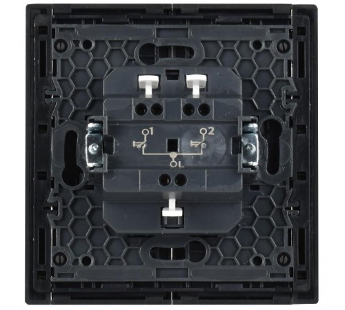 FORTE&PIANO Выключатель жалюзи 10А FP311 серый  FP-V15-0-10-1-K03  IEK