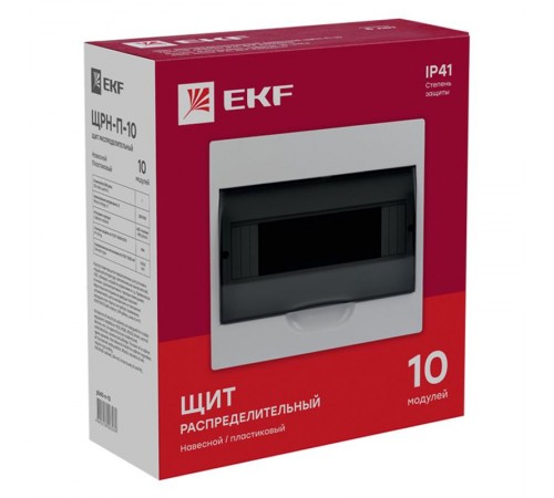 Щит распределительный навесной ЩРН-П-10 IP41 EKF PROxima  pb40-n-10  EKF