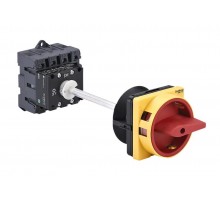 Выключатель-Разъединитель 4P 63A IP20 с красной выносной рукояткой на дин-рейке/плате с замком  MSD63440R  SE