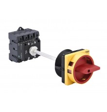 Выключатель-Разъединитель 4P 40A IP20 с красной выносной рукояткой на дин-рейке/плате с замком  MSD40440R  SE