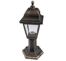 Светильник садово-парковый НТУ 04-60-001 , "Оскар" напольный четырехгранный бронза  Б0048100  ЭРА