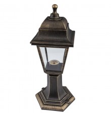 Светильник садово-парковый НТУ 04-60-001 , "Оскар" напольный четырехгранный бронза  Б0048100  ЭРА