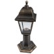 Светильник садово-парковый НТУ 04-60-001 , "Оскар" напольный четырехгранный бронза  Б0048100  ЭРА