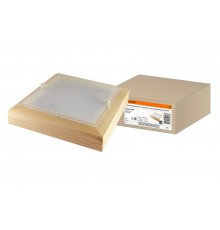 Светильник для ЖКХ невлагозащищенный декоративный под лампу НПБ 02-2х40-111 УХЛ4 "Киото-1" сосна 2х40 Вт IP20 (270х270х75) TDM  SQ0303-0405  TDM