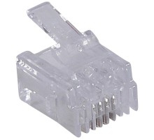 Вилка RJ 11 - 4 контакта - ширина 9,65 мм  051701  Legrand