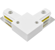 Коннектор для накладного шинопровода PTR CL-WH белый L-образный  5010840  Jazzway