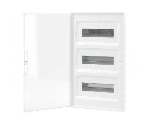 Щиток 36 мод встраиваемый FRAME, белый, с прозрачной дверцей, с 4 шинами  PEN (2шт на 8 отв. и 2шт на 10 отв.)  F36B1WT  DKC