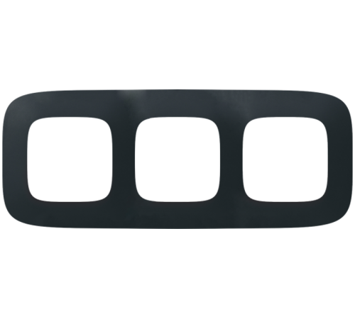 Valena ALLURE Матовый черный Рамка 3-ая  754403  Legrand