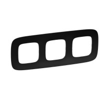 Valena ALLURE Матовый черный Рамка 3-ая  754403  Legrand