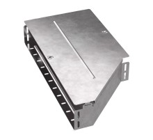 Переходник левый с крышкой Стандарт 600х400х100   PR16.0705  Промрукав