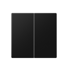 Клавиша для KNX кнопки, 2 группы; термопласт; черный матовый  A102BFSWM  Jung