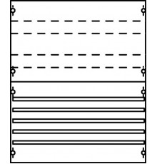 Панель с системой шин 250А 1ряд/4рейки  1V02A  ABB