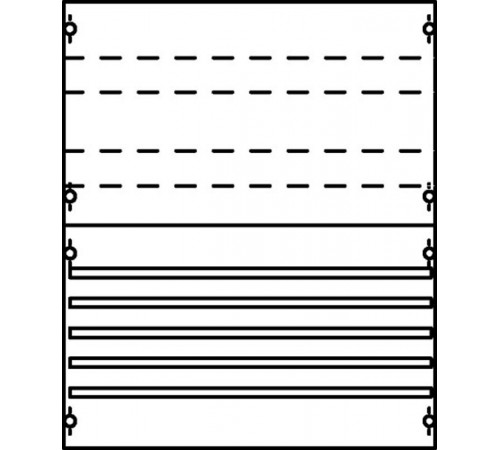 Панель с системой шин 250А 1ряд/4рейки  1V02A  ABB
