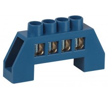 Шина  NO-224-61 N ноль в изоляторе ШНИ-8х12-4-Д-синий  Б0062868  ЭРА