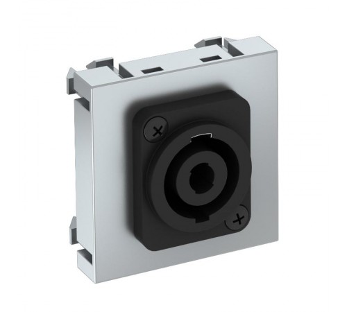 Мультимедийная рамка Speakon Modul45 (серебристый) (MTG-SON S AL1)  6105274  OBO Bettermann