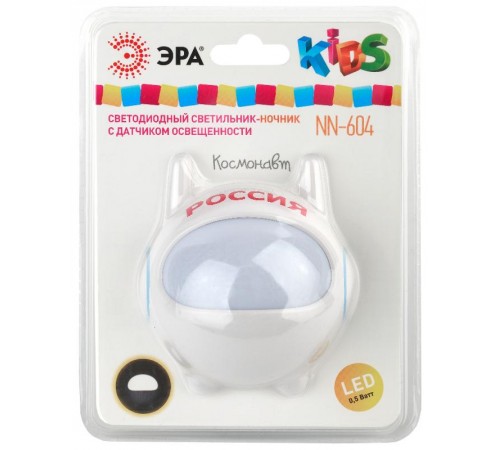 Ночник NN-604-LS 0,5Вт светодиодный белый  Б0019096  ЭРА