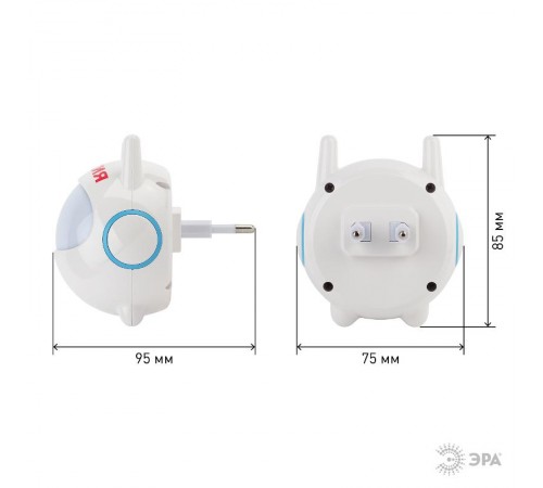 Ночник NN-604-LS 0,5Вт светодиодный белый  Б0019096  ЭРА