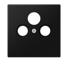 Kрышка для SAT-TV-FM розеток; термопласт; черный матовый  LS990SATSWM  Jung